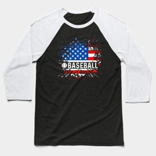 "Stars, Stripes, and Baseball Bats" - A Patriotic Baseball Fan Baseball T-Shirt